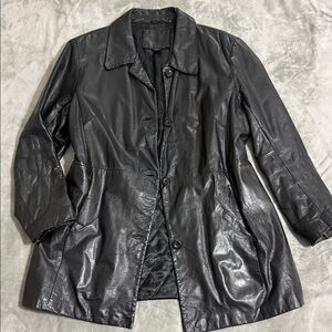 VTG Kathy Ireland Classic Black Leather Jacket
